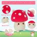 Yamepuia Mushroom Cat Plush Pillow - 11 Stuffed Animal Toy for Kids - Birthday Gift for Girls and Boys - Buy Online on SooperMarket.com