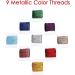 Atteret Embroidery Floss Kit - 108 Colors - Cotton and Metallic Threads - Organizer Storage Box - DMC Color Coding - Cross Stitch, Friendship Bracelets, String Crafts - Buy Online on SooperMarket.com