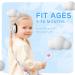 KINGKIDS Baby Ear Protection Headphones - Noise Cancelling Earmuffs for Infants & Toddlers - White & Black - Buy Online on SooperMarket.com