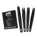 ME MAXEQUIP 4Pcs Tweezers for Facial Women and Men Professional Stainless Steel Eyebrow Tweezers Precision for Ingrown Hair Tweezers on Nose Ear