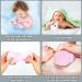 4Pcs Ultra Soft Bath Body Shower Sponge Set | Exfoliating Dead Skin Remover with Sticky Hooks | Ideal for Pregnant Women, Adults, Children | Pink Blue Gray White - Buy Online on SooperMarket.com