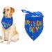 Dog Birthday Bandana Dog Birthday Boy Bandana Triangle Scarf for Small Medium Large Dogs Bandana for Dogs Puppy Birthday Party Boy Dog Happy Birthday Bandana Blue Blue Small