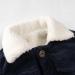 Volunboy Toddler Corduroy Sherpa Jacket | Fleece-Lined Button Down Coat for Baby Boys & Girls 18-24 Months - Blue - Buy Online on SooperMarket.com