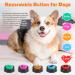 Dog Recordable Training Buttons Set of 6 Colors Dog Training Buzzer Dog Talking Buzzers Button with 25 Stickers and 3 Mats Louder Clearer Record & Playback Message for Communication&Training - Buy Online on SooperMarket.com