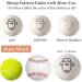 Organic XL Wool Dryer Balls - 6 Pack Sheep Pattern | Cute Fabric Softener | Shorten Drying Time | Reusable Laundry Essential - Buy Online on SooperMarket.com