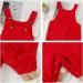 Volunboy Unisex Baby Cotton Dungarees 6-9 Months Red - Adjustable Corduroy Striped Overalls - Buy Online on SooperMarket.com