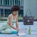 WLLWOO Yoga Bag for Women | Canvas Tote Mat Carrier for Pilates | Travel Beach Workout Leaf Design - Buy Online on SooperMarket.com