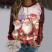 Women's Christmas Snowman Penguin Print Sweatshirt - Beige XL - Buy Online on SooperMarket.com