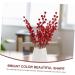 HOMSFOU 8 Pcs Christmas Red Fruit Christmas Wreath Stems Berries for Christmas Tree Photography Props Christmas Tree Berry Decoration Floral Red Berry Acacia Beans Foam High Simulation Redx2pcs 50X6cmx2pcs - Buy Online on SooperMarket.com