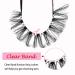 Heracks 14 Pairs D Curl Russian Cat-Eye Lashes | 10-20 MM Fox Eyelashes | Wispy False Eyelashes with Clear Band - Buy Online on SooperMarket.com