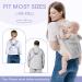 FUNUPUP 4-in-1 Baby Carrier | Portable Newborn to Toddler Sling | Breathable Mesh | Up to 35lbs | Grey - Buy Online on SooperMarket.com