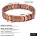 NORTH RING 99.9% Pure Copper Magnetic Bracelet - 3000 Gauss for Men - Adjustable Length & Double-Row Strong Magnets - Buy Online on SooperMarket.com