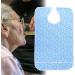 4 Types High Temperature Resistance No Deformation Pratical Dining Aid Bib Bib Apron Catch Food Leaking Soup for Adult the Elderly(27*17*2cm-Flower blue) - Buy Online on SooperMarket.com