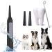 Dog Teeth Cleaning Tools with LED Light 3 Modes Dog Plaque Tartar Remover for Teeth Detachable Teeth Cleaning Kit for Dogs Cats Grey