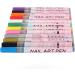 12 Pieces 3D Nail Polish Pens 0.5 mm Tip Bright Colours Easy to Use 3D Nail Art Pen Set for Party Family Salon - Buy Online on SooperMarket.com