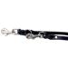 Adjustable Dog Liner for Small & Large Dogs - 2.40m Double Linen Leash (15mm Black) | International Shipping - Buy Online on SooperMarket.com