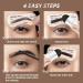 Cilrofelr Eyebrow Stamp and Stencil Kit - One Step Brow Stamp Shaping Kit with 10 Stencils, Light Brown, Long Lasting Waterproof Formula - Buy Online on SooperMarket.com