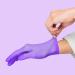 Meditrade Nitrile Examination Gloves - Medium Powder Free Hypoallergenic Heavy Duty Long Cuff Ambidextrous Disposable for Any Sector Bulk Buy (Large) (Violet) - Buy Online on SooperMarket.com