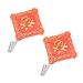 OFFSCH 2pcs Hook up Wall Mounted Clothes Mounted Hanger Hook Metal Towel Hooks Wall-Mounted 8x6cm Assorted Color
