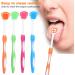 HERCHR Tongue Cleaner & Scraper | Portable Bad Breath Eliminator for Travel | Effective Plastic Tongue Brush - Buy Online on SooperMarket.com