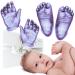 BabyRice Large Baby Hand and Foot Casting Kit Boxed Includes Metallic Paint (Lilac)