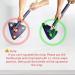 Rotatable Adjustable Cleaning Mop | 85 Long Handle 360 Triangle Baseboard Wall Cleaner with Extension Pole | 4 Reusable Washable Pads | Wet Dry for Ceiling Floor Wall | Blue - Buy Online on SooperMarket.com