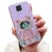 Tivenfezk Nadoli for Xiaomi Redmi Note 9 Pro Treibsand B r Astronaut Hidden Stand Shell caricature glitter astronaut stand soft silicone bling cell phone case transparent protective cover xiaomi redmi note 9 pro purple