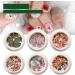 Santa Tree Snowflake Art for Nail Christmas DIY Claus 12 Colorful Supplies Decorations Boxes - Buy Online on SooperMarket.com