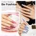 Modelones 20PCS Gel Nail Polish Kit with UV Light - 6 Classic Neutral Colors | Soak Off Gel Polish Set with Portable Mini LED Lamp, Base & Top Coat | All-in-One Manicure Kit for Starter, DIY Salon Gift - Pink Blue Violet - Buy Online on SooperMarket.com