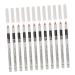 BELLIFFY 12pcs Lying Silkworm Eyeliner Glitter Highlighters Highlighter Pens Makeup Eyeliner Plastic White