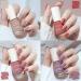 TBeautfave Nail Polish Set Nude Nail Varnish Sets Quick Dry & Long Lasting Red Purple Nail Polish Water Based Natural Nail Varnish Sets for Women DIY Nail Art - No Need Cure 02Nude - Buy Online on SooperMarket.com