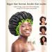 Mikimini Extra Large Black Shower Hoods (2-Pack) - Waterproof Reusable Hair Caps for Men & Women with Bright Green Border - Thick Braids & Double-Layer Design - Buy Online on SooperMarket.com