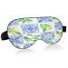 WELLDAY Sleep Mask Lemon Ceramic Night Eye Shade Cover Soft Comfort Blindfold Blockout Light Adjustable Strap for Men Women