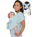 Konny Baby Carrier Original AirMesh - Custom Fit Carrier Hassle-Free Easy to Wear Infant Sling Wrap Perfect for Newborn Babies up to 44 lbs Toddlers (Mint S) S 02AirMesh-Mint