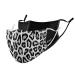 P.A.C.Lightweight 2 Pack Premium Community mask mouth & nose mask makeshift mask super thin everyday mask washable up to 90 easy to open Oeko-Tex 100 reusable 2 pieces (1 Pack) White Leopart + Total Black