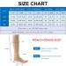 3 Pairs Zipper Compression Socks for Women - Open Toe Toeless Knee High Support Stockings (Black Brown Gray) - L/XL - Easy On & International Shipping - Buy Online on SooperMarket.com
