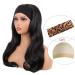 MapofBeauty 24 Synthetic Curly Hair Headband Wig - Long Heat Resistant Style (Black) - Buy Online on SooperMarket.com