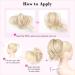 REECHO Messy Bun Hair Piece Claw Clip Short Ponytail Extension for Women - Dark Blonde - Buy Online on SooperMarket.com