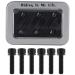 Tbest 6Pcs M5x20mm Bike Cycling Bolt Titanium Alloy Bolt Screw with Gasket for Mountain Bicycle Stem Headset Caps Black