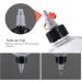 Segbeauty 16.9oz Measured Hair Dye Bottles with Twist-On Tip Cap - 2pcs 500ml Refillable Applicator Bottles for Hair Color Dyeing - Buy Online on SooperMarket.com