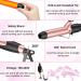 6 in 1 Wand Curling Iron Set with Flat Iron Hair Straightener - Professional Dual Voltage Hair Styling Hot Tools in Red - Buy Online on SooperMarket.com