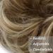 Sandy Brown to Bleach Blonde Messy Hair Bun Donut Chignon Updo Scrunchie - 25g Hairpiece Extension - Buy Online on SooperMarket.com