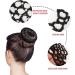Hair Net Chignon 12 Bun Hairstyle Aid Fabric Knot Net with Glitter Rhinestones Hair Net Riding Tournament Set for Gymnastics Rhythmic Gymnastics Ballet Figure Skating - Buy Online on SooperMarket.com