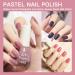 TBeautfave Purple Nail Polish Set Peel Off Nude Nail Varnish Sets Quick Dry & Long Lasting Pink Nail Polish Water Based Natural Nail Varnish Sets for Women DIY Nail Art Set A - Buy Online on SooperMarket.com