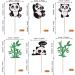 24 Panda Glitter Green Bamboo Cupcake Toppers - Cute Animal Cake Decorations for Baby Showers & Kids Birthday Parties - Buy Online on SooperMarket.com