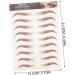 WOONEKY 8pcs Imitation Eco Eyebrow Sticker Transfer Eyebrow 6d Hair-like Eyebrows Fake Transfer Stickers - Buy Online on SooperMarket.com