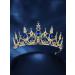 Sweetv Crystal Queen Crown Tiara for Wedding, Birthday, Prom - Shining Star - Buy Online on SooperMarket.com