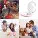 HEYISSU LED Compact Mirror 10X Magnifying Travel Makeup Mirror with Light - Pink 3.5 inch Pocket Purse Handbag Mirror - Buy Online on SooperMarket.com