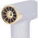 Alomejor Mini Fan - Portable Bladeless Hair Dryer for Pets | 4 Wind Levels 1100mAh Battery - Ideal for Cats & Dogs (Silver - Buy Online on SooperMarket.com