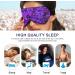Haskirky Light Blocking Eye Mask for Adults - Adjustable & Comfortable for Travel, Yoga, Meditation - Spring Lilac Purple - Buy Online on SooperMarket.com